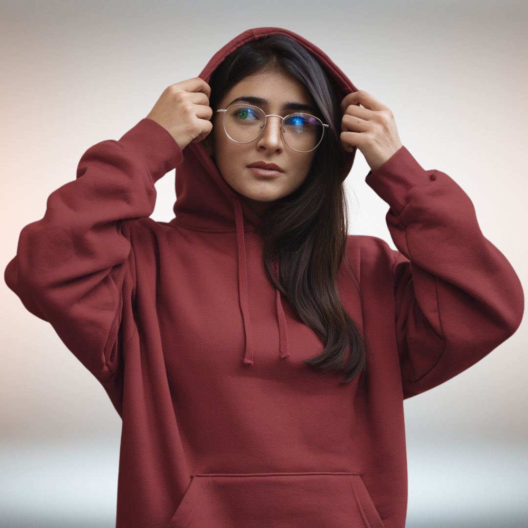 Unisex Maroon Hoodie