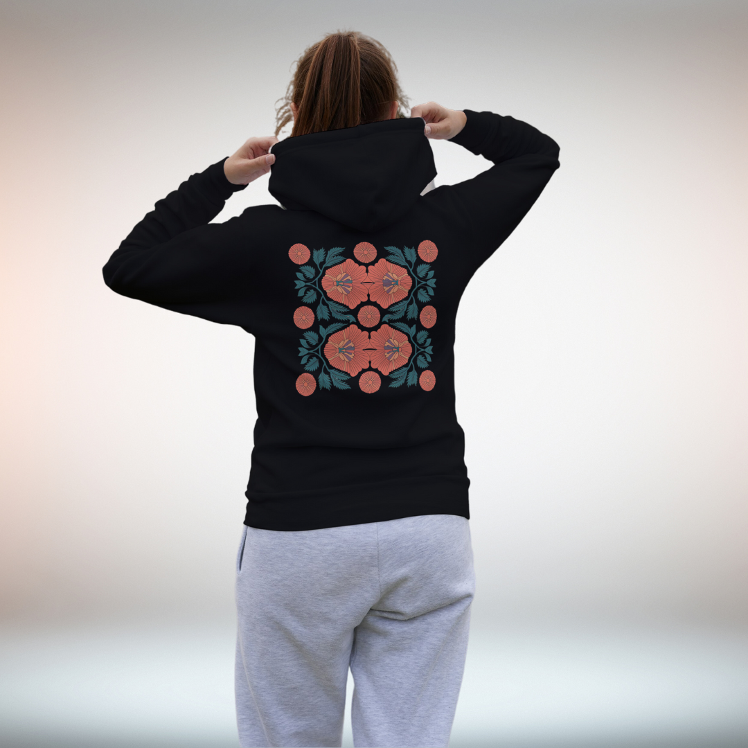 Unisex Floral Symphony Hoodie